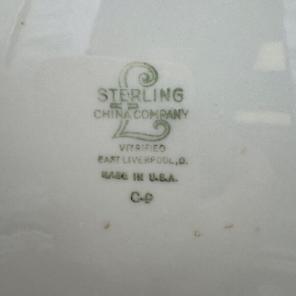 Vintage Restaurant Ware Dinner Plates by Sterling 9.5" Set of 3 West Liverpool - Picture 8 of 10